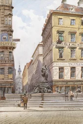 Vienne, La Fontaine Donner au Nouveau Marché